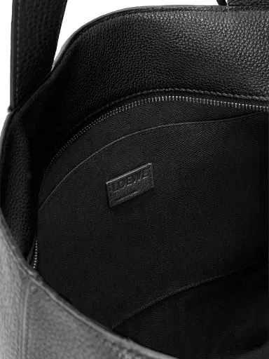 Loewe Men's Loop Leather Zipped Tote Bag - Black | Thumbnail 5 Loewe Men's Loop Leather Zipped Tote Bag - Black | Thumbnail 5