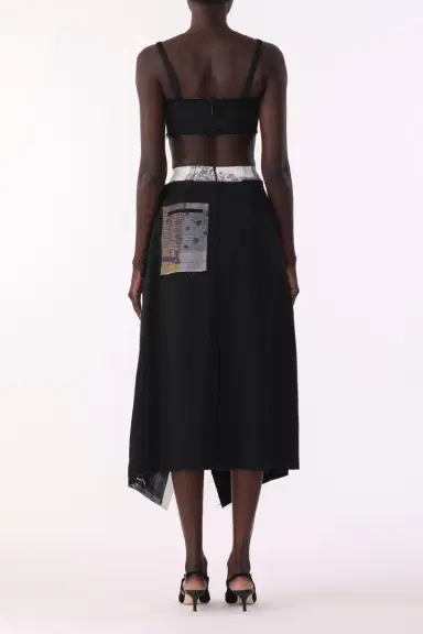 Jason Wu Collection COLLAGE MIDI SKIRT WITH SHEEPHEAD ARTWORK BY ROBERT RAUSCHENBERG | Thumbnail 4 Jason Wu Collection COLLAGE MIDI SKIRT WITH SHEEPHEAD ARTWORK BY ROBERT RAUSCHENBERG | Thumbnail 4