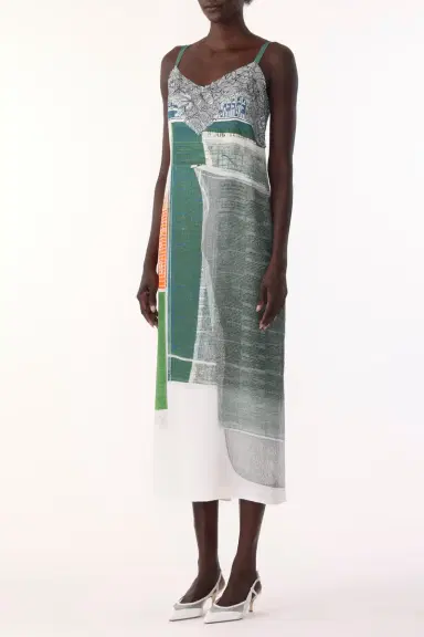 Jason Wu Collection COLLAGE SLIP DRESS WITH PLATTER ARTWORK BY ROBERT RAUSCHENBERG | Thumbnail 2 Jason Wu Collection COLLAGE SLIP DRESS WITH PLATTER ARTWORK BY ROBERT RAUSCHENBERG | Thumbnail 2