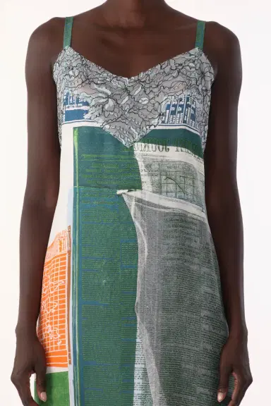 Jason Wu Collection COLLAGE SLIP DRESS WITH PLATTER ARTWORK BY ROBERT RAUSCHENBERG | Thumbnail 4 Jason Wu Collection COLLAGE SLIP DRESS WITH PLATTER ARTWORK BY ROBERT RAUSCHENBERG | Thumbnail 4