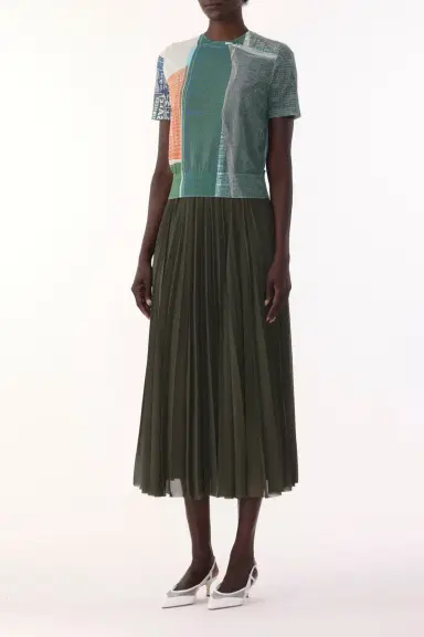 Jason Wu Collection SHORT SLEEVE KNIT TOP WITH PLATTER ARTWORK BY ROBERT RAUSCHENBERG | Thumbnail 3 Jason Wu Collection SHORT SLEEVE KNIT TOP WITH PLATTER ARTWORK BY ROBERT RAUSCHENBERG | Thumbnail 3