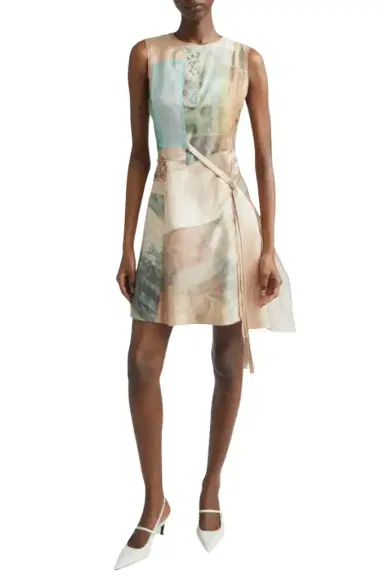 Jason Wu Collection SLEEVELESS COLLAGE MINI DRESS W/ GROUNDINGS ARTWORK BY ROBERT RAUSCHENBERG | Thumbnail 1 Jason Wu Collection SLEEVELESS COLLAGE MINI DRESS W/ GROUNDINGS ARTWORK BY ROBERT RAUSCHENBERG | Thumbnail 1