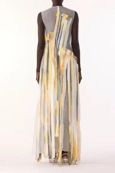 Jason Wu Collection SLEEVELESS STRIP TANK GOWN WITH SULPHUR BANK ARTWORK BY ROBERT RAUSCHENBERG | Thumbnail 4 Jason Wu Collection SLEEVELESS STRIP TANK GOWN WITH SULPHUR BANK ARTWORK BY ROBERT RAUSCHENBERG | Thumbnail 4