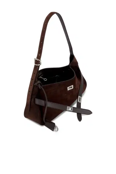 Balenciaga Bel Air Small Suede Shoulder Bag | Thumbnail 5 Balenciaga Bel Air Small Suede Shoulder Bag | Thumbnail 5