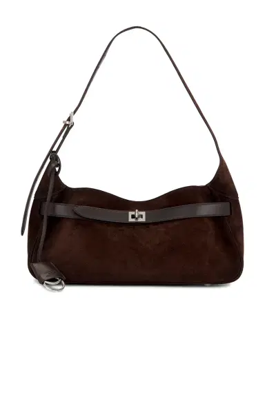 Balenciaga Bel Air Small Suede Shoulder Bag | Thumbnail 1 Balenciaga Bel Air Small Suede Shoulder Bag | Thumbnail 1