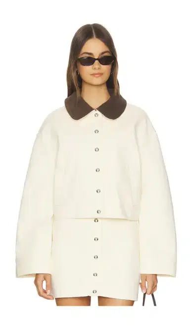 Apparis Ella Canvas Cropped Jacket | Thumbnail 1 Apparis Ella Canvas Cropped Jacket | Thumbnail 1