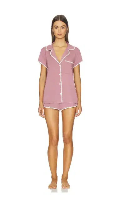 Eberjey Frida Shortie Pajama Set | Thumbnail 1 Eberjey Frida Shortie Pajama Set | Thumbnail 1