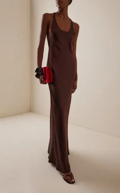 STAUD Juanita Silk Maxi Dress | Thumbnail 2 STAUD Juanita Silk Maxi Dress | Thumbnail 2