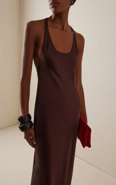 STAUD Juanita Silk Maxi Dress | Thumbnail 3 STAUD Juanita Silk Maxi Dress | Thumbnail 3