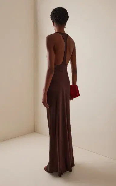 STAUD Juanita Silk Maxi Dress | Thumbnail 4 STAUD Juanita Silk Maxi Dress | Thumbnail 4