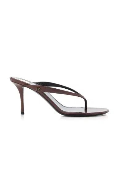 Saint Laurent Sue Leather Mules | Thumbnail 3 Saint Laurent Sue Leather Mules | Thumbnail 3