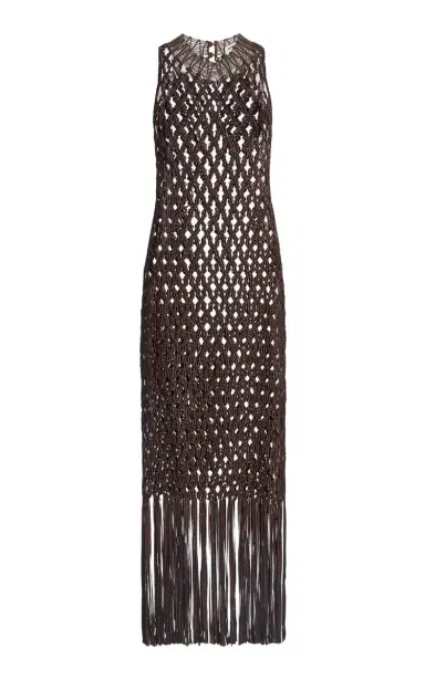 SIMKHAI Jensen Macrame Midi Cover-Up Dress | Thumbnail 4 SIMKHAI Jensen Macrame Midi Cover-Up Dress | Thumbnail 4