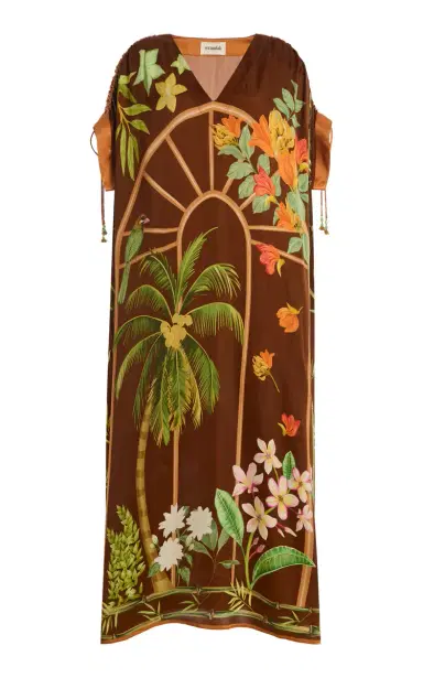 VERANDAH Drawstring Satin Kaftan | Thumbnail 6 VERANDAH Drawstring Satin Kaftan | Thumbnail 6