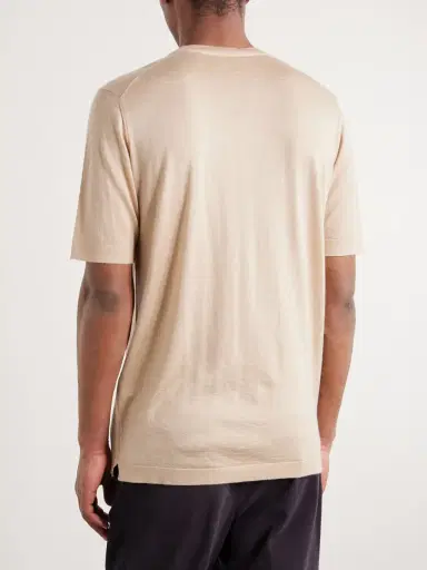 Thom Sweeney Cashmere and Silk-Blend Knitted T-Shirt - Men | Thumbnail 4 Thom Sweeney Cashmere and Silk-Blend Knitted T-Shirt - Men | Thumbnail 4