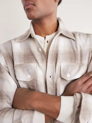 3sixteen Checked Cotton-Flannel Shirt - Men | Thumbnail 5 3sixteen Checked Cotton-Flannel Shirt - Men | Thumbnail 5