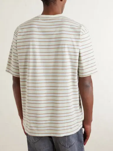 Auralee Striped Cotton-Jersey T-Shirt - Men | Thumbnail 4 Auralee Striped Cotton-Jersey T-Shirt - Men | Thumbnail 4