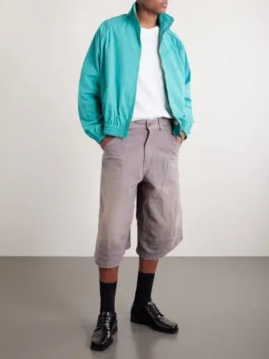 Willy Chavarria Stocknot Double Knee Cotton Shorts - Men | Thumbnail 2 Willy Chavarria Stocknot Double Knee Cotton Shorts - Men | Thumbnail 2