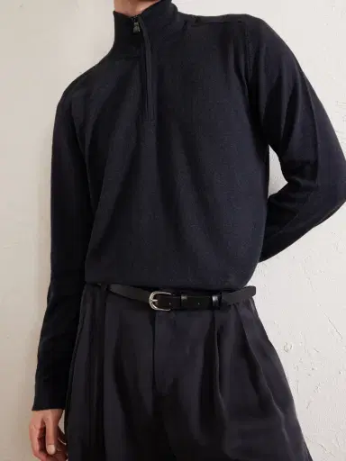 PIACENZA 1733 Lupetto Cashmere and Linen-Blend Half-Zipped Sweater - Men | Thumbnail 5 PIACENZA 1733 Lupetto Cashmere and Linen-Blend Half-Zipped Sweater - Men | Thumbnail 5