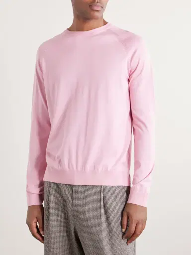 PIACENZA 1733 Cotton and Silk-Blend Sweater - Men | Thumbnail 3 PIACENZA 1733 Cotton and Silk-Blend Sweater - Men | Thumbnail 3