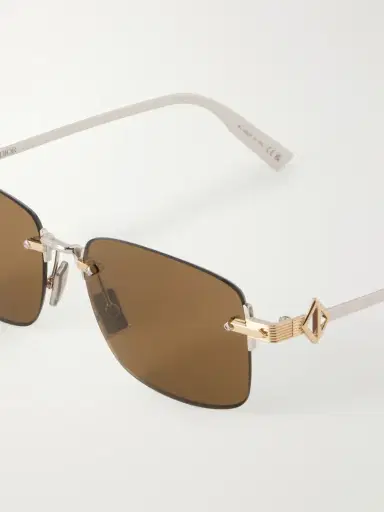 DIOR Eyewear CD Diamond S11U Rectangular Gold-Tone Sunglasses - Men | Thumbnail 3 DIOR Eyewear CD Diamond S11U Rectangular Gold-Tone Sunglasses - Men | Thumbnail 3