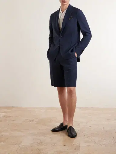 De Petrillo Linen Suit Jacket - Men | Thumbnail 2 De Petrillo Linen Suit Jacket - Men | Thumbnail 2