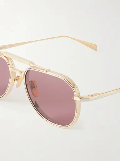 Jacques Marie Mage Commander Aviator-Style Gold-Tone Sunglasses - Men | Thumbnail 3 Jacques Marie Mage Commander Aviator-Style Gold-Tone Sunglasses - Men | Thumbnail 3
