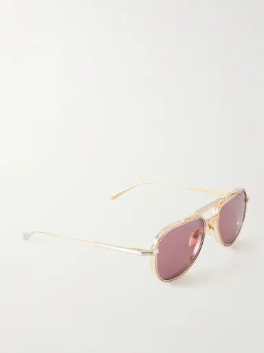 Jacques Marie Mage Commander Aviator-Style Gold-Tone Sunglasses - Men | Thumbnail 4 Jacques Marie Mage Commander Aviator-Style Gold-Tone Sunglasses - Men | Thumbnail 4