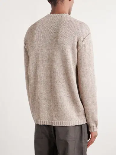 PIACENZA 1733 Cotton and Linen-Blend Sweater - Men | Thumbnail 4 PIACENZA 1733 Cotton and Linen-Blend Sweater - Men | Thumbnail 4