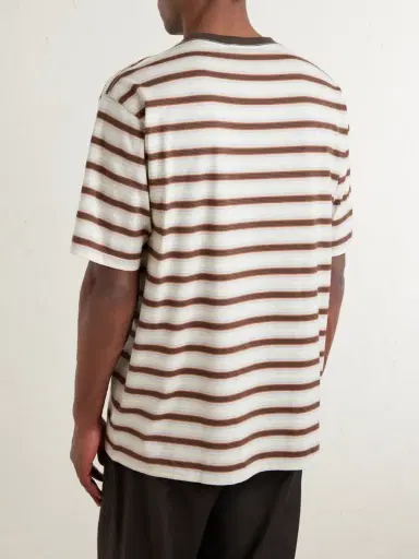 Auralee Striped Cotton-Jersey T-Shirt - Men | Thumbnail 4 Auralee Striped Cotton-Jersey T-Shirt - Men | Thumbnail 4