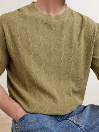 PIACENZA 1733 Knitted Silk and Cotton-Blend T-shirt - Men | Thumbnail 5 PIACENZA 1733 Knitted Silk and Cotton-Blend T-shirt - Men | Thumbnail 5