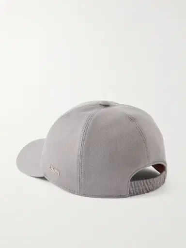 Zegna Embroidered Cotton-Twill Cap - Men | Thumbnail 4 Zegna Embroidered Cotton-Twill Cap - Men | Thumbnail 4