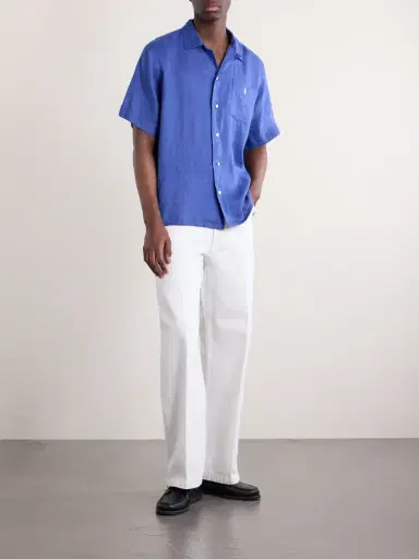 Polo Ralph Lauren Convertible-Collar Logo-Embroidered Linen Shirt - Men | Thumbnail 2 Polo Ralph Lauren Convertible-Collar Logo-Embroidered Linen Shirt - Men | Thumbnail 2