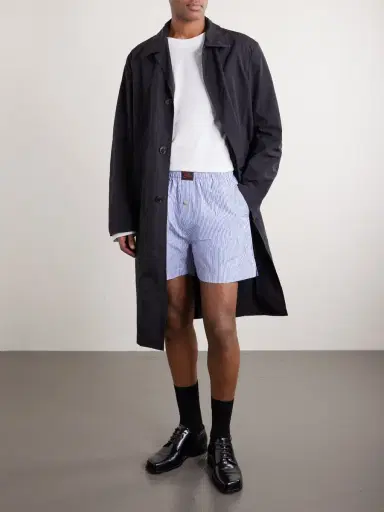 Willy Chavarria Willy Woven Cotton Straight-Leg Boxer Shorts - Men | Thumbnail 2 Willy Chavarria Willy Woven Cotton Straight-Leg Boxer Shorts - Men | Thumbnail 2
