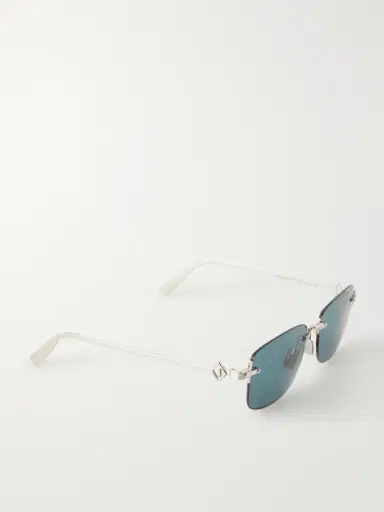 DIOR Eyewear CD Diamond S11U Rectangular Silver-Tone Sunglasses - Men | Thumbnail 4 DIOR Eyewear CD Diamond S11U Rectangular Silver-Tone Sunglasses - Men | Thumbnail 4