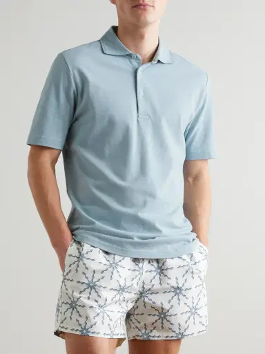Frescobol Carioca Luca Cotton Polo Shirt - Men | Thumbnail 3 Frescobol Carioca Luca Cotton Polo Shirt - Men | Thumbnail 3