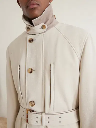 Brunello Cucinelli Belted Leather Jacket - Men | Thumbnail 5 Brunello Cucinelli Belted Leather Jacket - Men | Thumbnail 5
