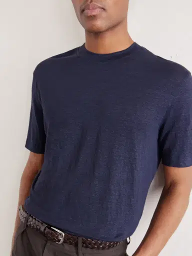 Thom Sweeney Linen-Blend T-Shirt - Men | Thumbnail 5 Thom Sweeney Linen-Blend T-Shirt - Men | Thumbnail 5