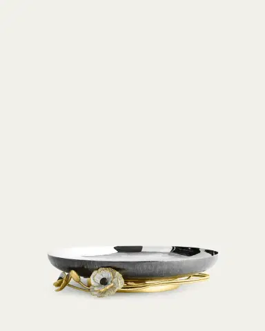 Michael Aram Anemone Medium Footed Platter | Thumbnail 2 Michael Aram Anemone Medium Footed Platter | Thumbnail 2