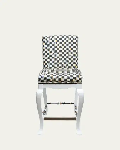 MacKenzie-Childs Courtly Check Counter Stool | Thumbnail 2 MacKenzie-Childs Courtly Check Counter Stool | Thumbnail 2