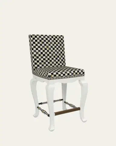 MacKenzie-Childs Courtly Check Counter Stool | Thumbnail 3 MacKenzie-Childs Courtly Check Counter Stool | Thumbnail 3