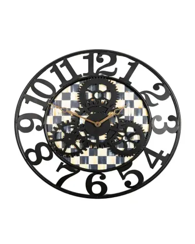 MacKenzie-Childs Large Courtly Check Farmhouse Wall Clock | Thumbnail 1 MacKenzie-Childs Large Courtly Check Farmhouse Wall Clock | Thumbnail 1