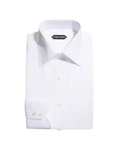 TOM FORD Men's Solid Cotton Dress Shirt | Thumbnail 1 TOM FORD Men's Solid Cotton Dress Shirt | Thumbnail 1