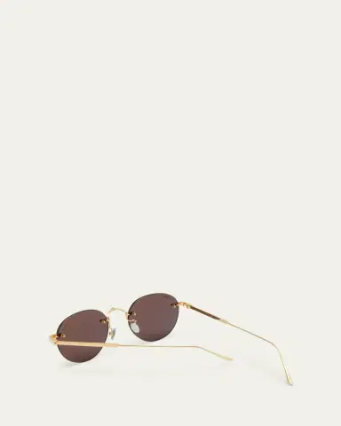 Cartier Men's Round Rimless Metal Sunglasses | Thumbnail 2 Cartier Men's Round Rimless Metal Sunglasses | Thumbnail 2