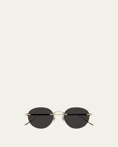 Cartier Men's Round Rimless Metal Sunglasses | Thumbnail 3 Cartier Men's Round Rimless Metal Sunglasses | Thumbnail 3