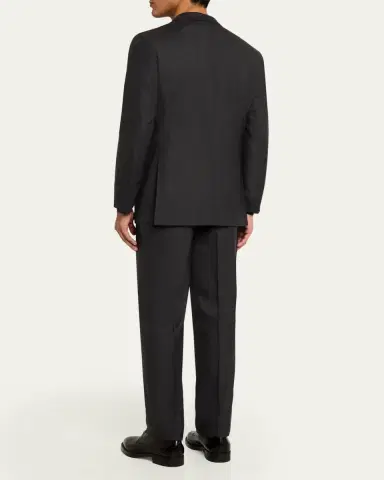 Kiton Men's Solid Wool-Silk Suit | Thumbnail 3 Kiton Men's Solid Wool-Silk Suit | Thumbnail 3