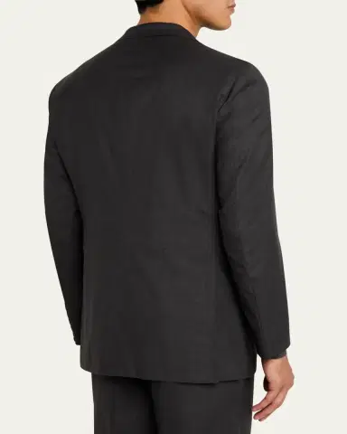 Kiton Men's Solid Wool-Silk Suit | Thumbnail 5 Kiton Men's Solid Wool-Silk Suit | Thumbnail 5