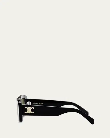 Celine Triomphe Rectangle Acetate Sunglasses | Thumbnail 3 Celine Triomphe Rectangle Acetate Sunglasses | Thumbnail 3