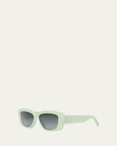 Celine Triomphe Rectangle Acetate Sunglasses | Thumbnail 4 Celine Triomphe Rectangle Acetate Sunglasses | Thumbnail 4