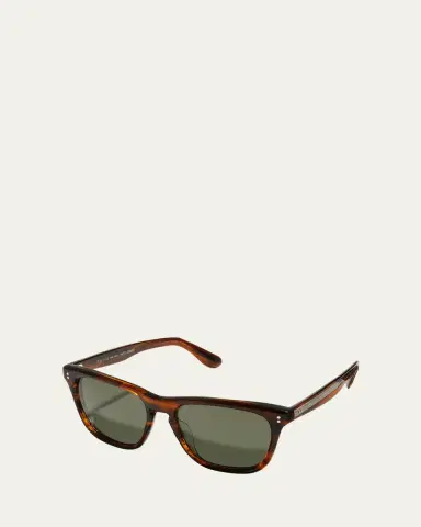 Oliver Peoples Men's Lynes Sun Rectangle Acetate Sunglasses | Thumbnail 2 Oliver Peoples Men's Lynes Sun Rectangle Acetate Sunglasses | Thumbnail 2
