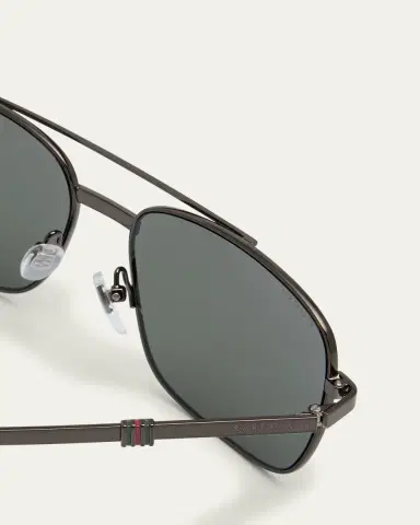 Gucci Men's Metal Rectangle Sunglasses | Thumbnail 4 Gucci Men's Metal Rectangle Sunglasses | Thumbnail 4